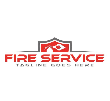 Fire Shield Flame Logo